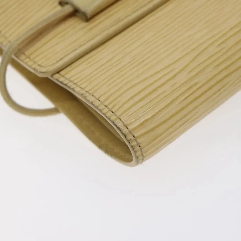 LOUIS VUITTON Epi Porte Monnaie Elastic Wallet Vanilla M6366A LV Auth 130577 - Picture 2 of 16